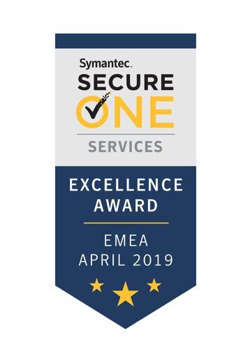 Награда Secure One Services Excellence Award in EMEA 2019, Symantec